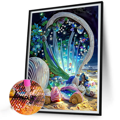 Dream Shell - Special Shaped Drill Diamond Painting 30*40CM