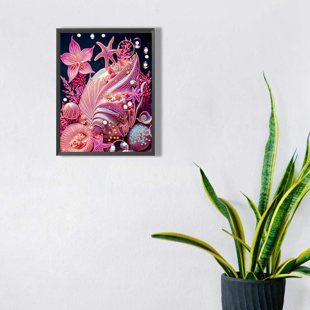 Dream Shell - Special Shaped Drill Diamond Painting 30*40CM