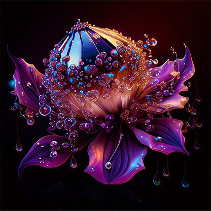 Crystal Flower - Full Round Drill Diamond Painting 30*30CM
