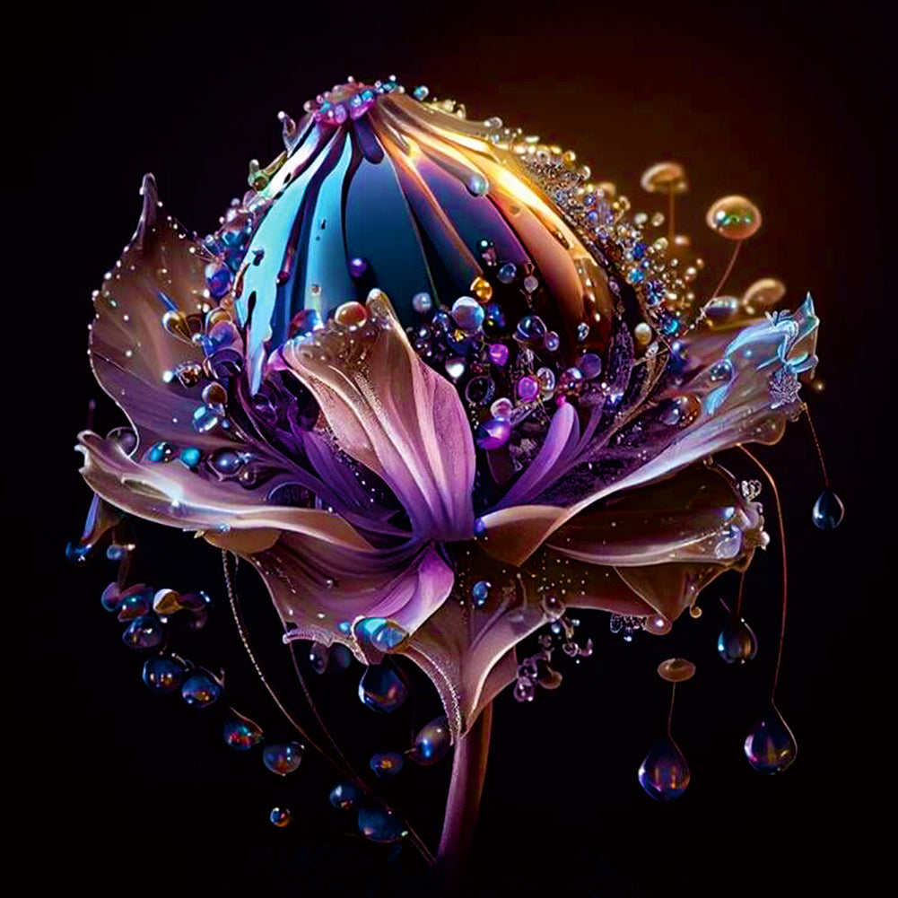 Crystal Flower - Full Round Drill Diamond Painting 30*30CM