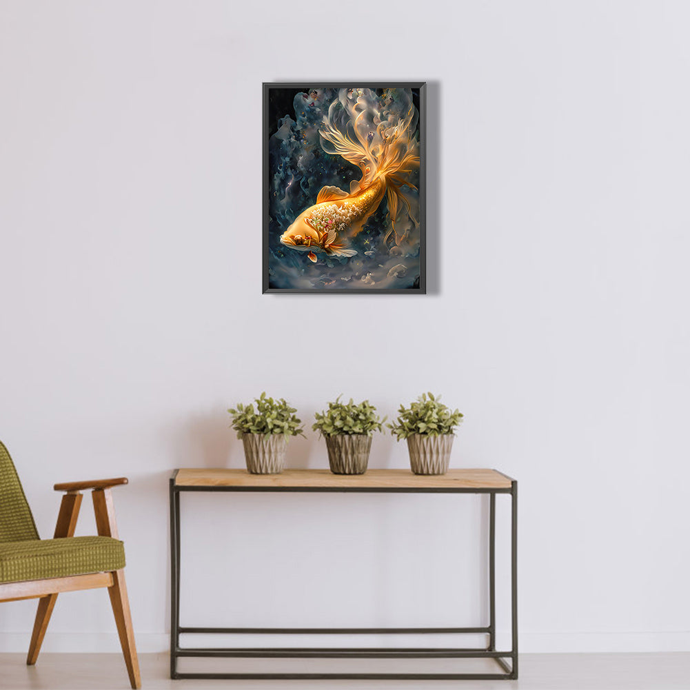 Mystery Goldfish - Full Round Drill Diamond Painting 30*40CM