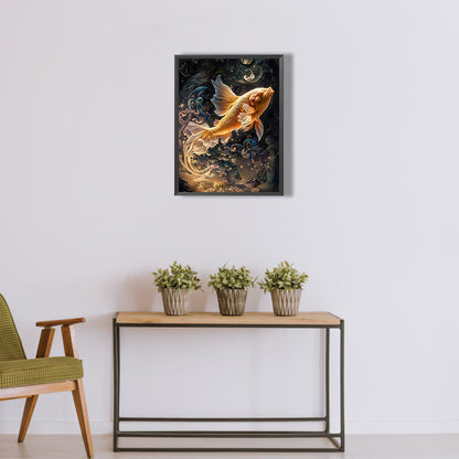 Mystery Goldfish - Full Round Drill Diamond Painting 30*40CM