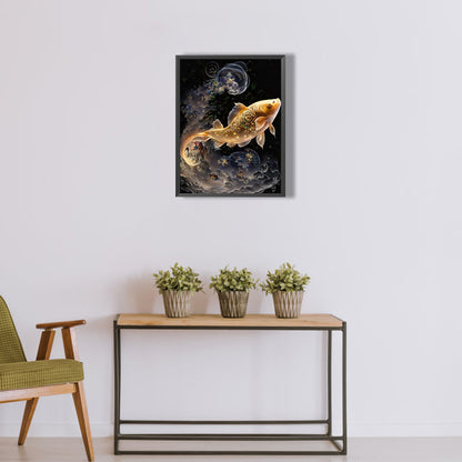 Mystery Goldfish - Full Round Drill Diamond Painting 30*40CM