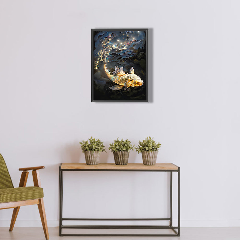 Mystery Goldfish - Full Round Drill Diamond Painting 30*40CM