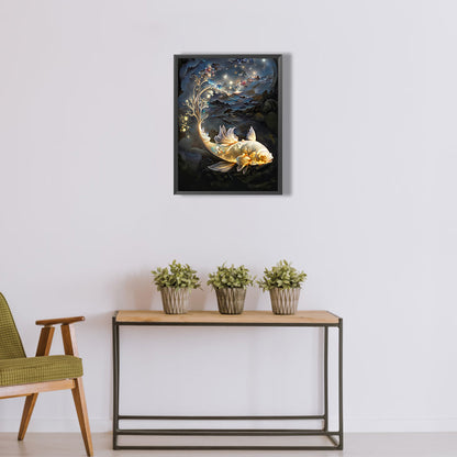Mystery Goldfish - Full Round Drill Diamond Painting 30*40CM
