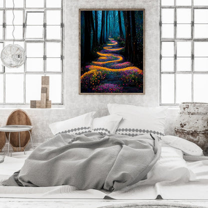Woods Path - Full Round Drill Diamond Painting 30*40CM