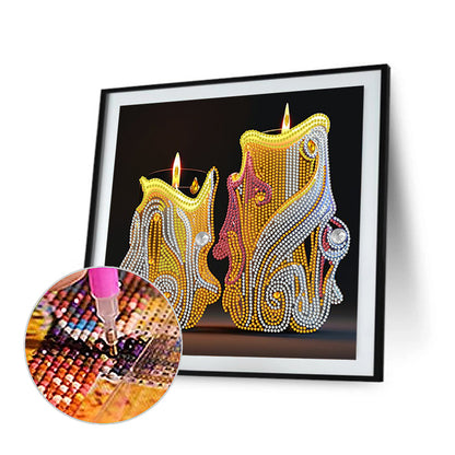 Candle Prayer - Special Shaped Drill Diamond Painting 30*30CM