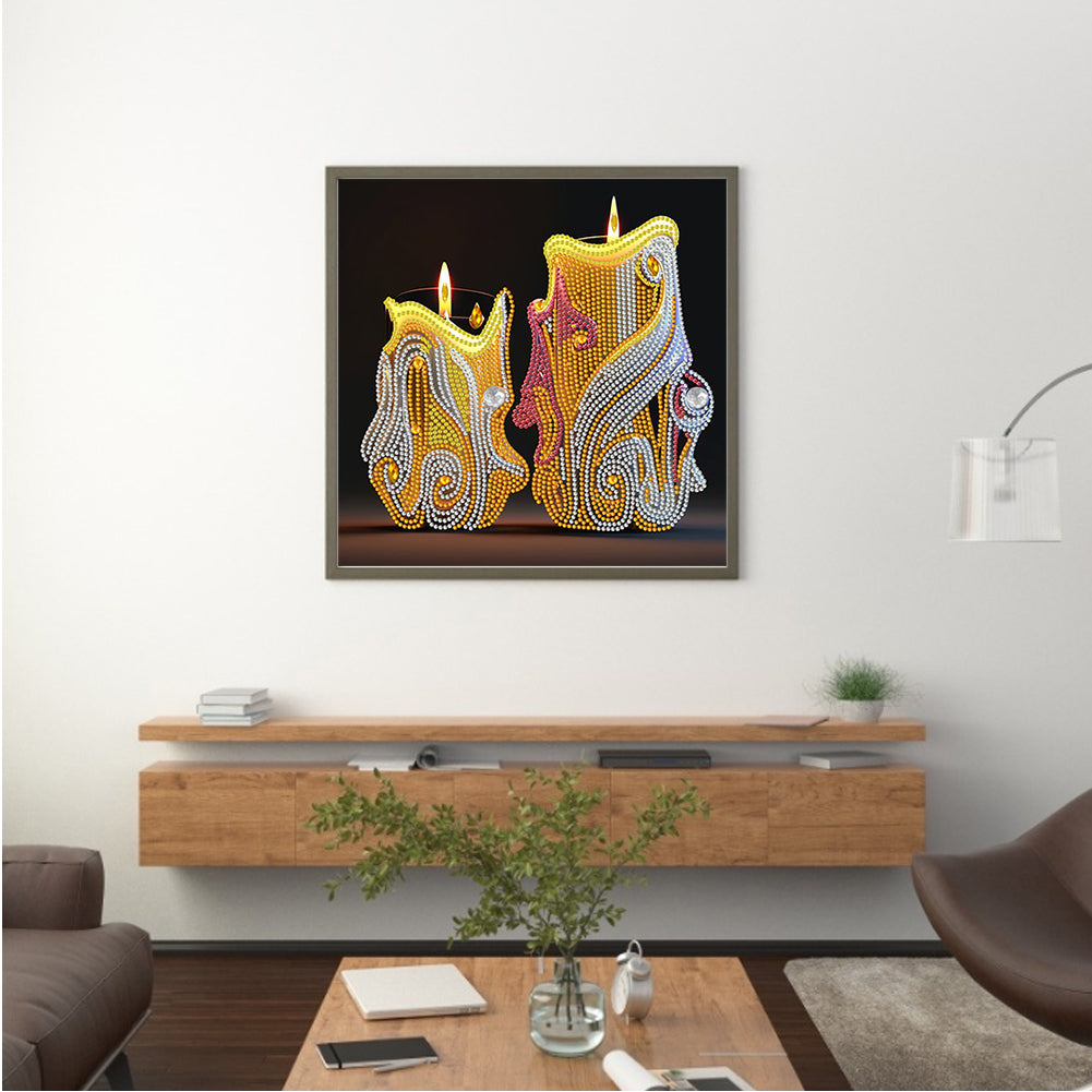 Candle Prayer - Special Shaped Drill Diamond Painting 30*30CM