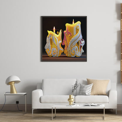 Candle Prayer - Special Shaped Drill Diamond Painting 30*30CM