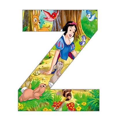 Snow White Letter Z - Full Round Drill Diamond Painting 30*30CM