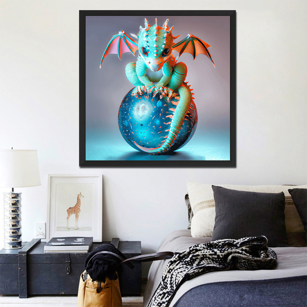 Guardian Planet Little Pterosaur - Full Round Drill Diamond Painting 30*30CM