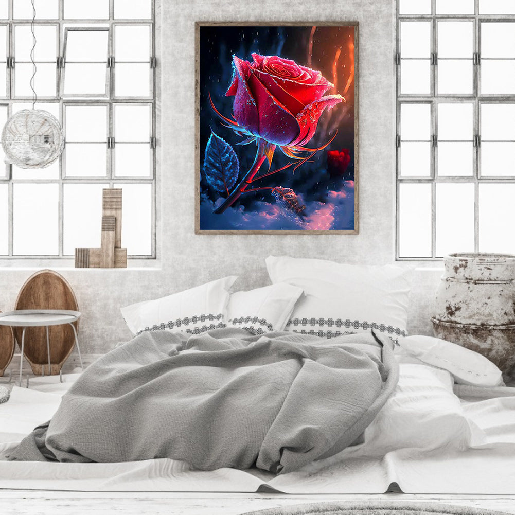 Smoke Rose - Full Round Drill Diamond Painting 30*40CM