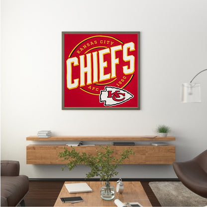 Northwest Kansas City Chiefs - Full Round Drill Diamond Painting 40*40CM