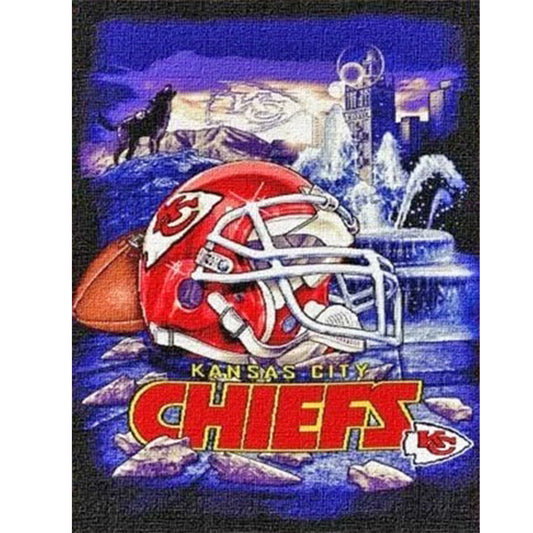 Kansas City Chiefs - Full Round Drill Diamond Painting 40*50CM
