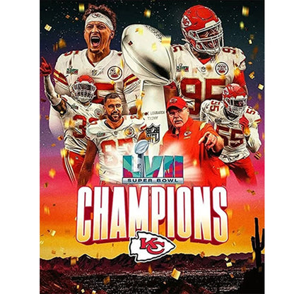 Kansas City Chiefs - Full Round Drill Diamond Painting 50*60CM