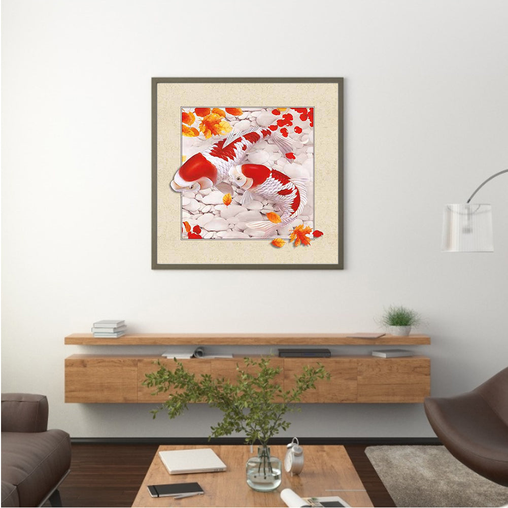 3D Goldfish - Full Round Drill Diamond Painting 30*30CM