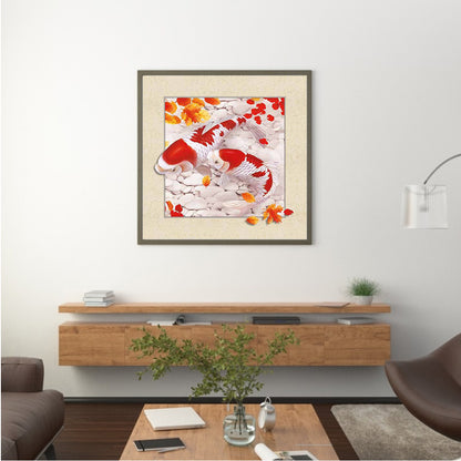 3D Goldfish - Full Round Drill Diamond Painting 30*30CM
