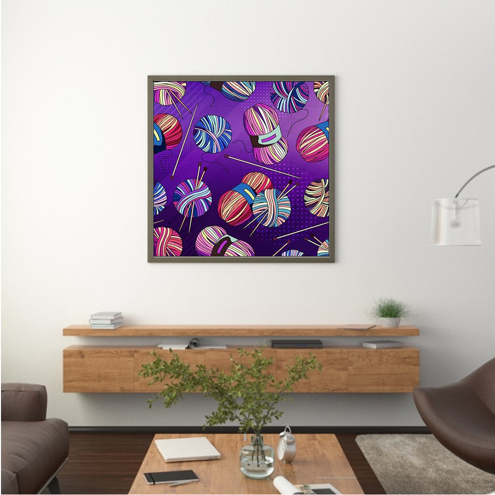 Cartoon Yarn Ball - Full Round Drill Diamond Painting 30*30CM