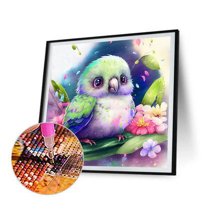 Parrot - Full Round Drill Diamond Painting 35*35CM
