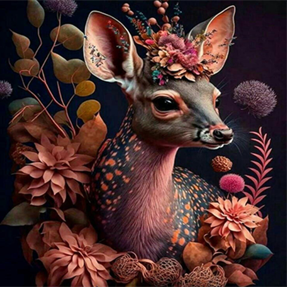 Sika Deer - Full Round Drill Diamond Painting 35*35CM