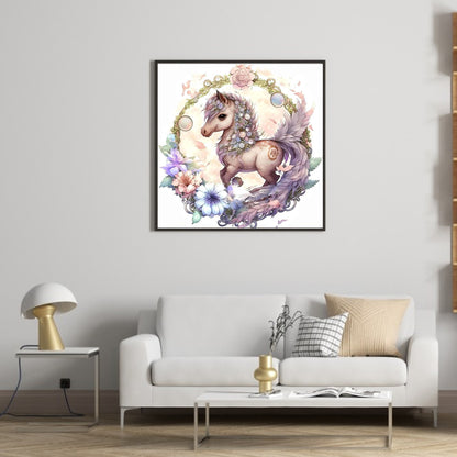 Pony - Full Round Drill Diamond Painting 35*35CM
