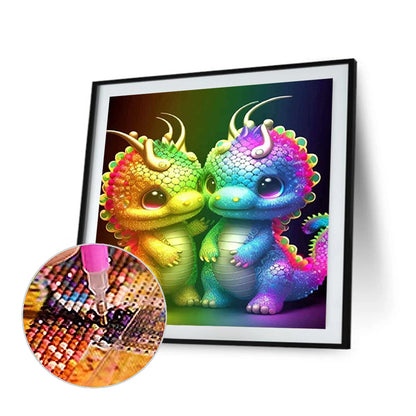 Little Dragon - Full Round Drill Diamond Painting 35*35CM