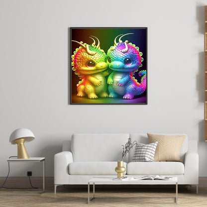Little Dragon - Full Round Drill Diamond Painting 35*35CM