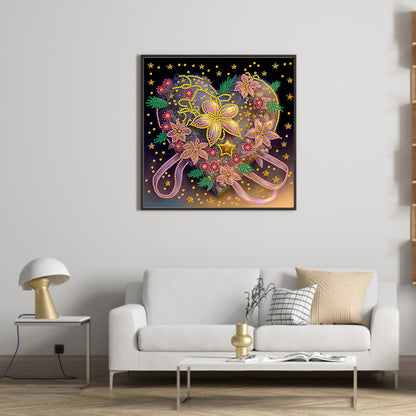 Flowers Love - Special Shaped Drill Diamond Painting 30*30CM