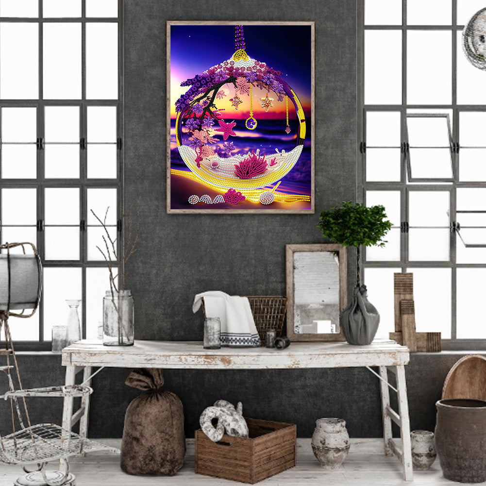 Fantasy Crystal Pendant - Special Shaped Drill Diamond Painting 30*40CM