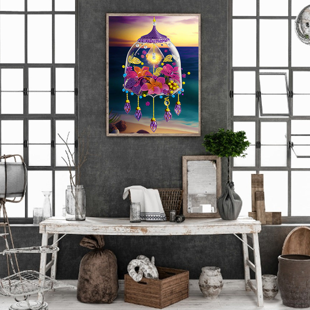 Fantasy Crystal Pendant - Special Shaped Drill Diamond Painting 30*40CM