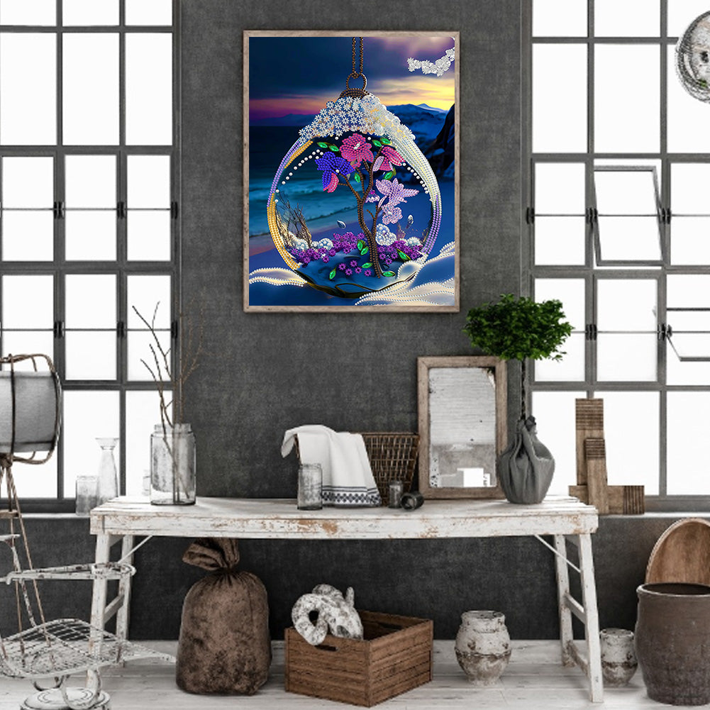 Fantasy Crystal Pendant - Special Shaped Drill Diamond Painting 30*40CM