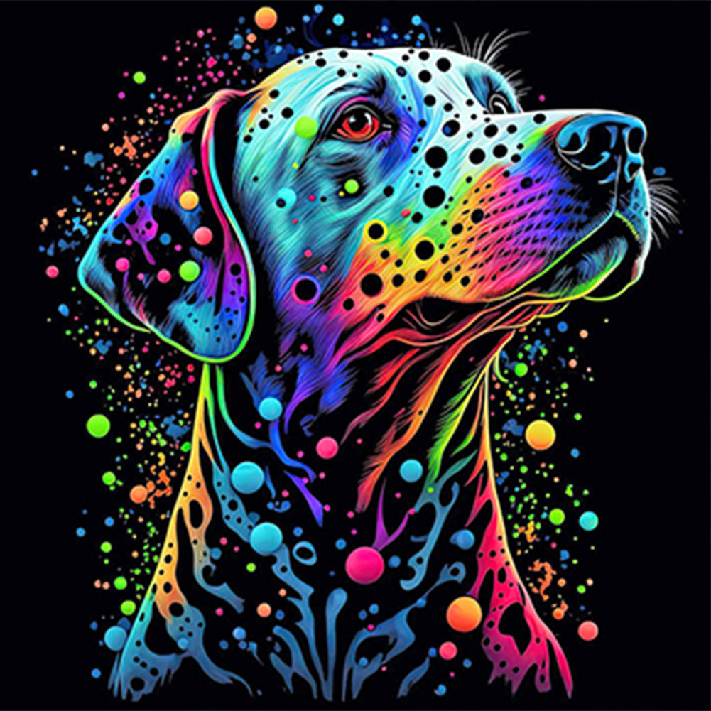 Colorful Dalmatian - Full Round Drill Diamond Painting 30*30CM