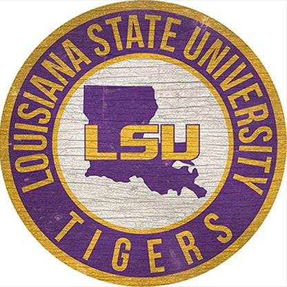 Louisiana State University - Full Round Drill Diamond Painting 40*40CM