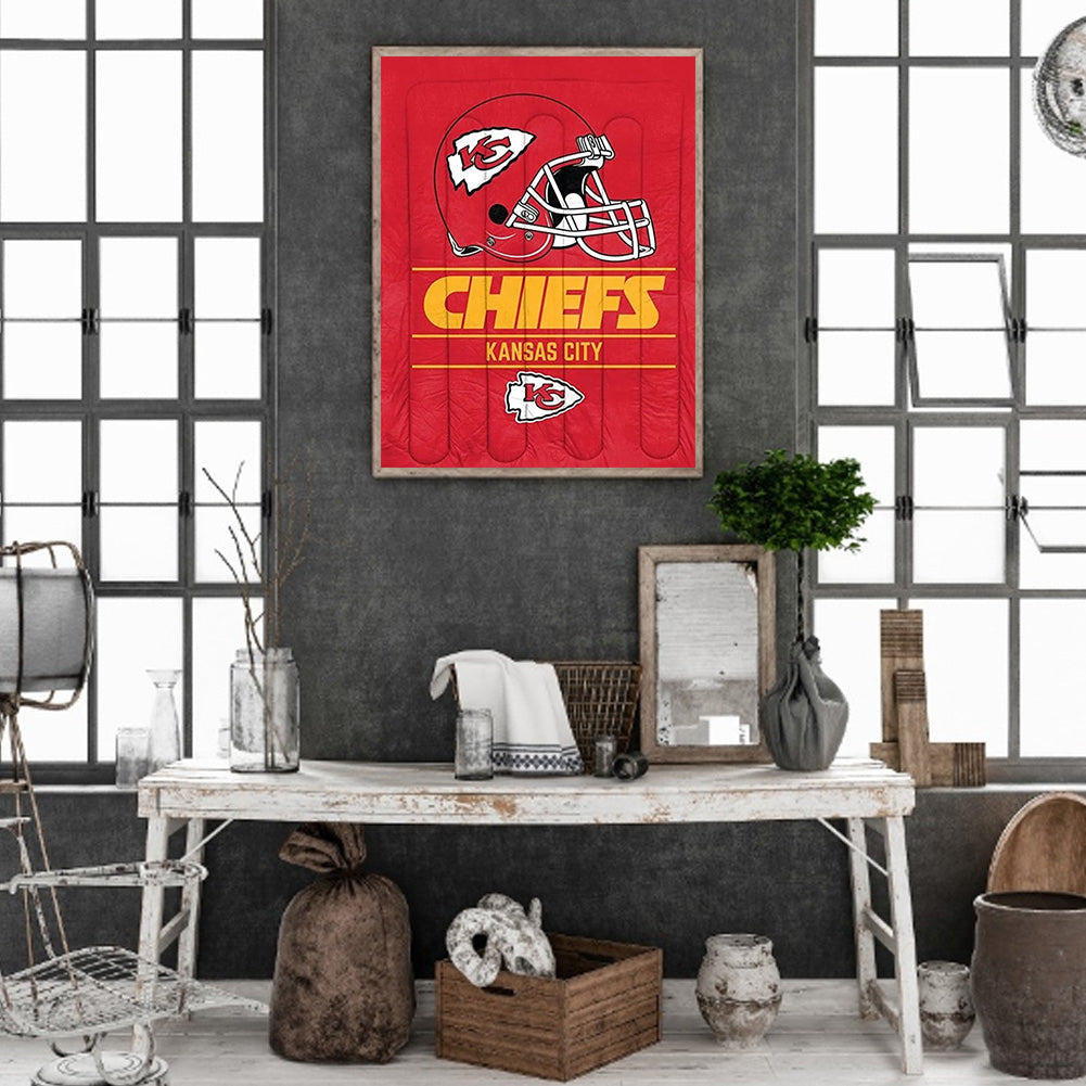 Kansas City Chiefs - Full Round Drill Diamond Painting 40*50CM