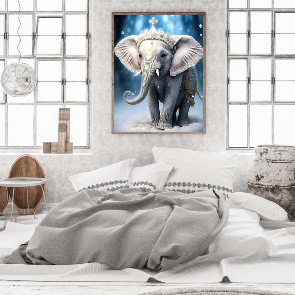 Elephant - Full Round Drill Diamond Painting 30*40CM