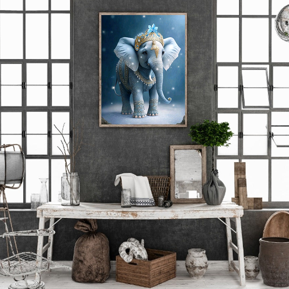 Elephant - Full Round Drill Diamond Painting 30*40CM
