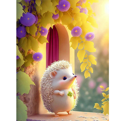 Hedgehog - Full Round Drill Diamond Painting 30*40CM