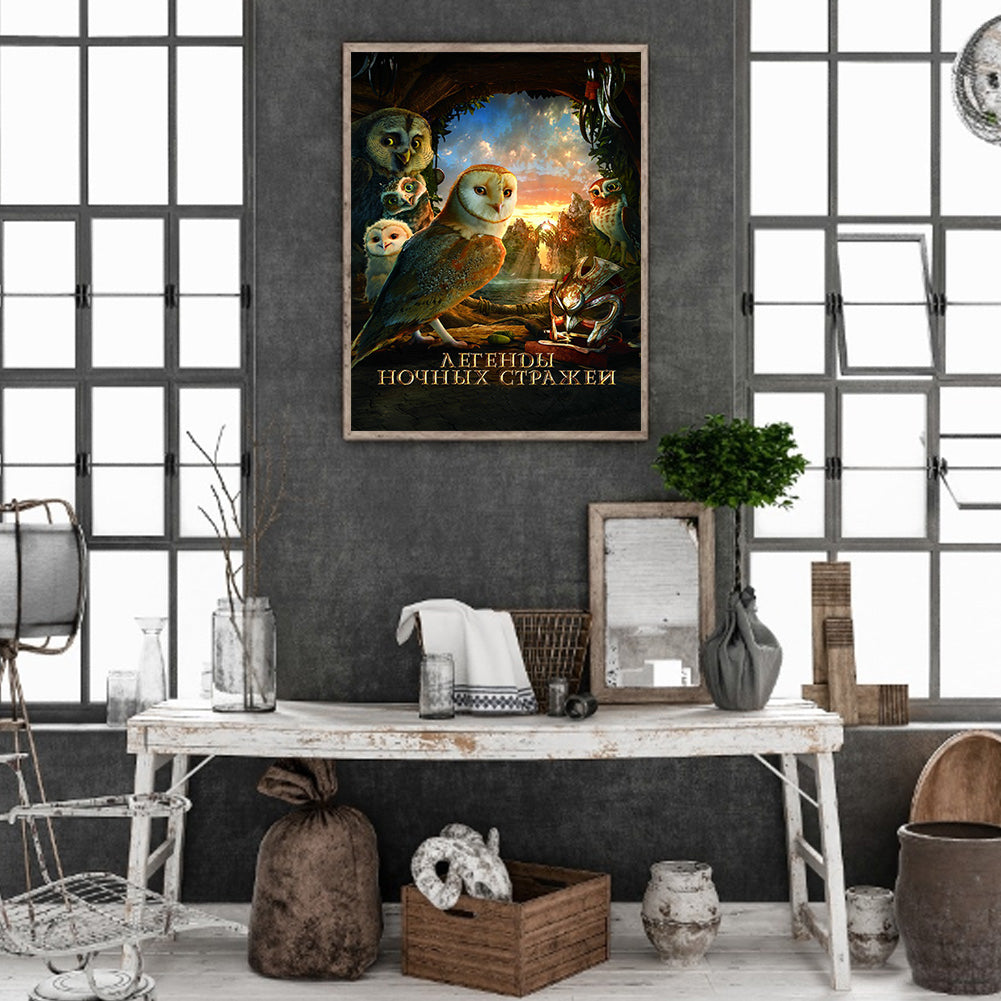 Night Guardian - Full Round Drill Diamond Painting 30*40CM