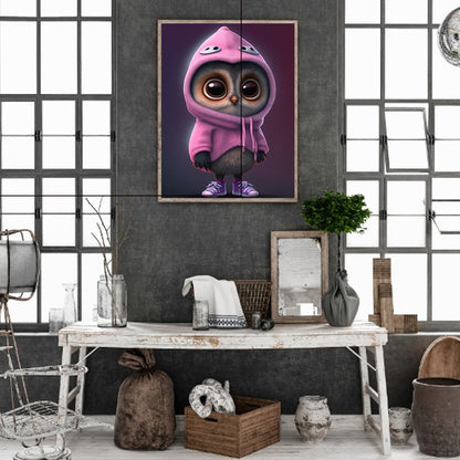 Little Owl - Full Round Drill Diamond Painting 30*40CM