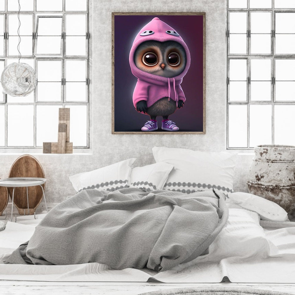 Little Owl - Full Round Drill Diamond Painting 30*40CM