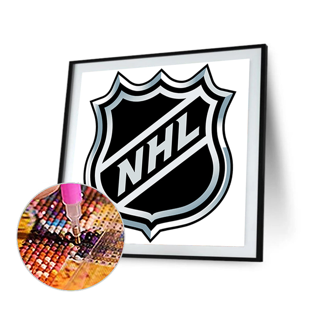 Nhl Ice Hockey Logo - Full Round Drill Diamond Painting 30*30CM