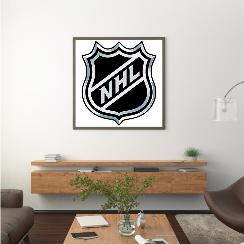 Nhl Ice Hockey Logo - Full Round Drill Diamond Painting 30*30CM