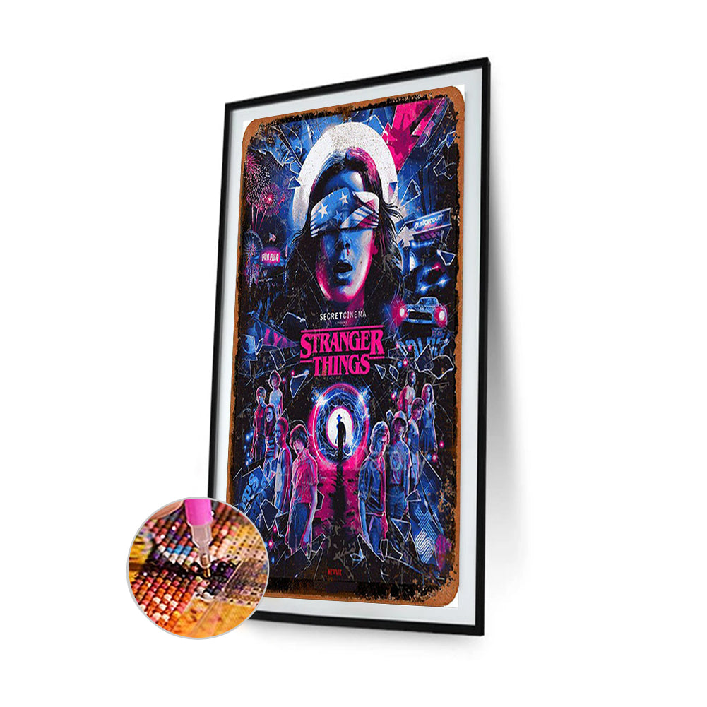 Stranger Things - Full Round Drill Diamond Painting 30*50CM