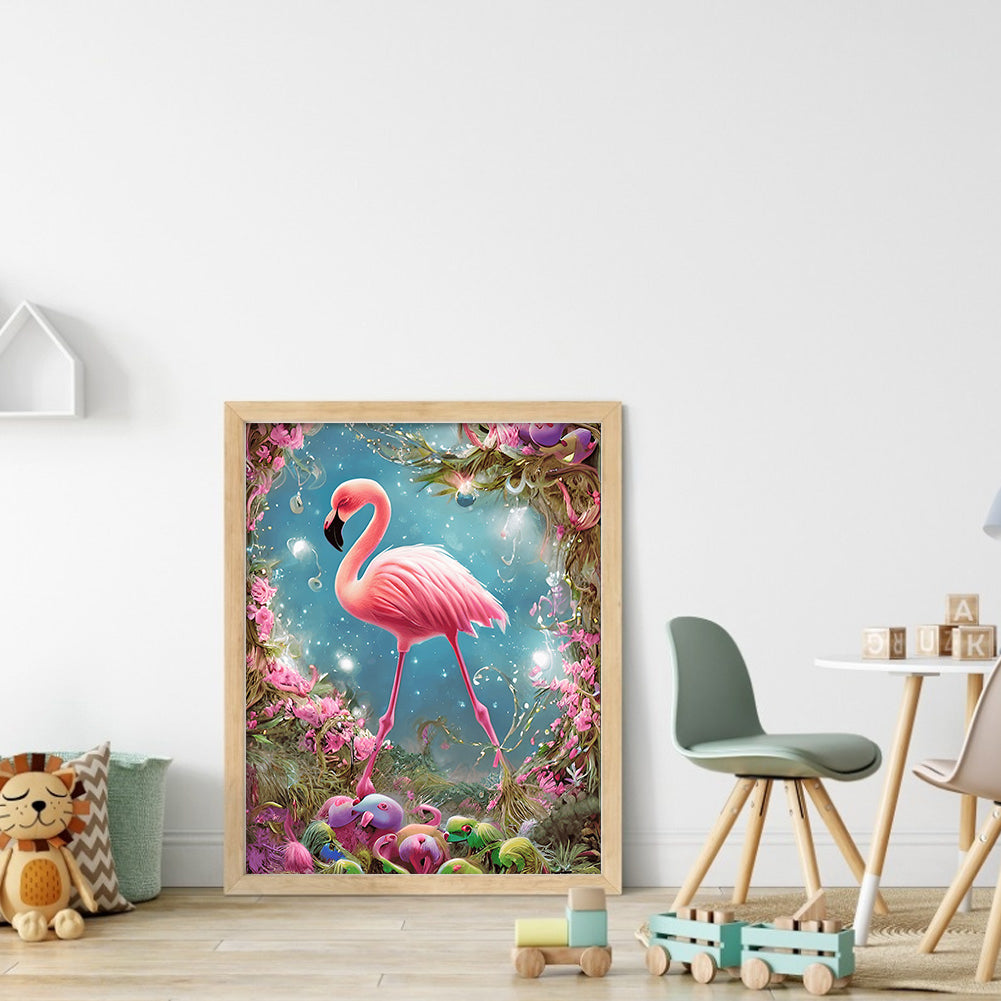 Flamingo - Full Round Drill Diamond Painting 30*40CM