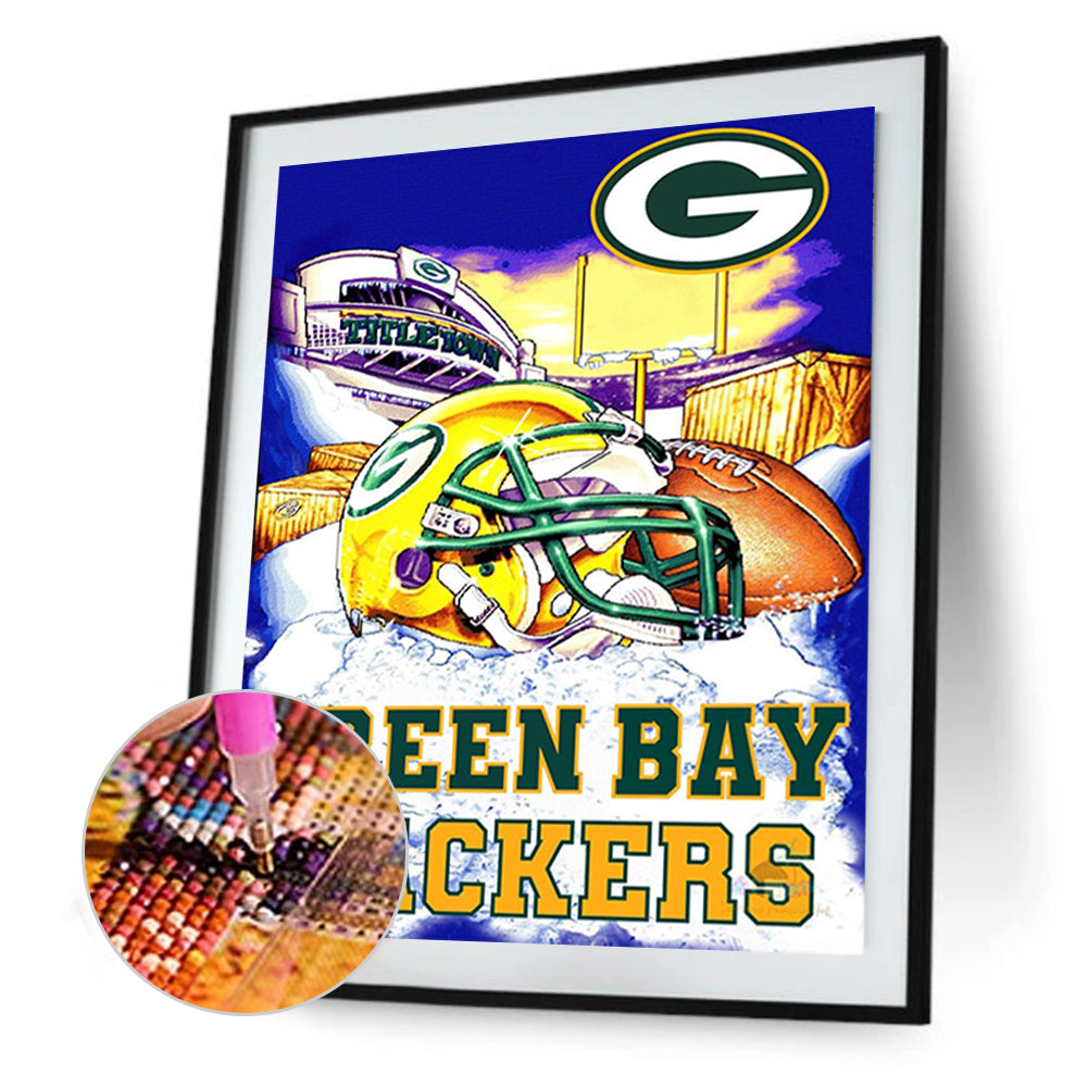 American Football Field - Full Square Drill Diamond Painting 30*40CM