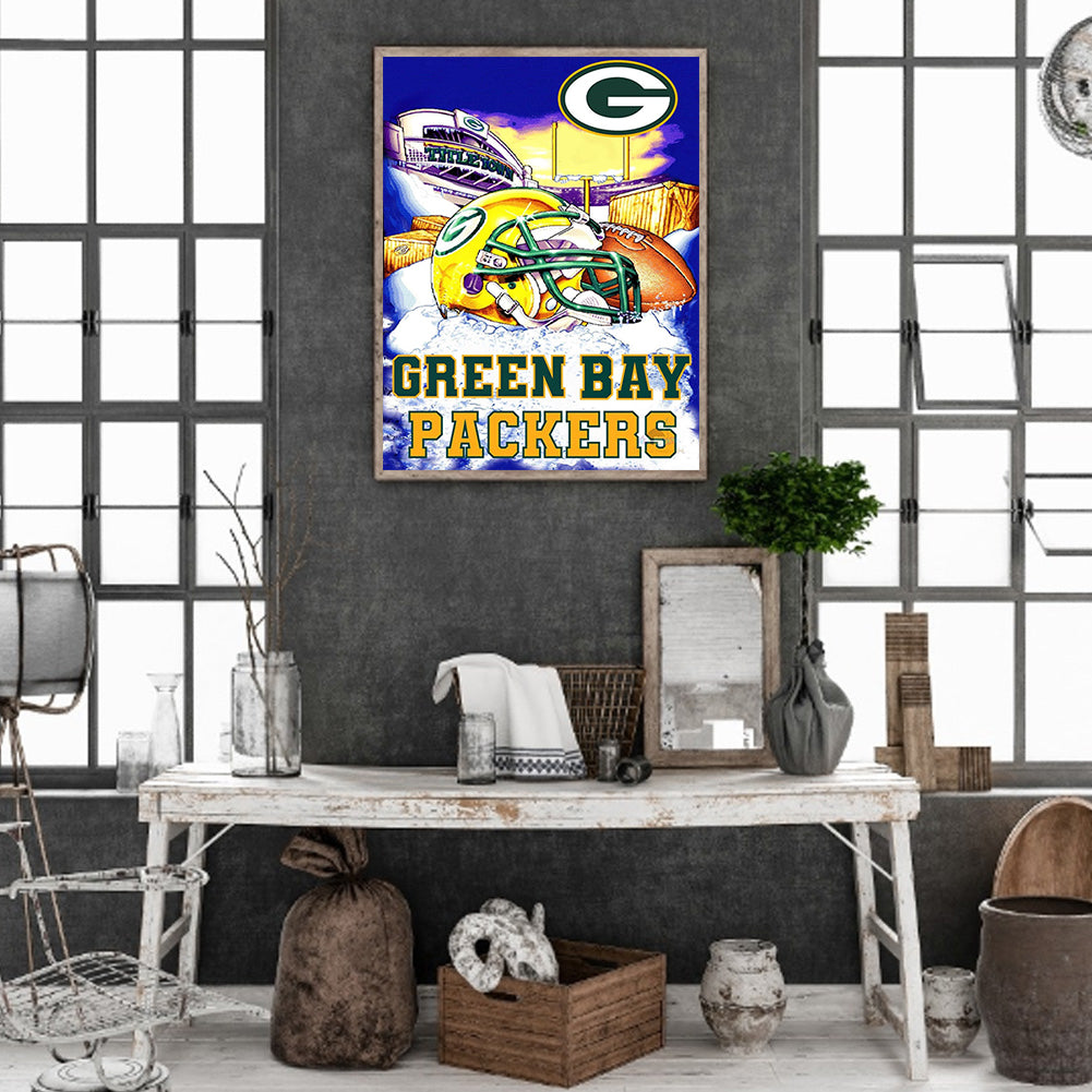 American Football Field - Full Square Drill Diamond Painting 30*40CM