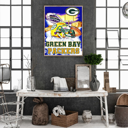 American Football Field - Full Square Drill Diamond Painting 30*40CM