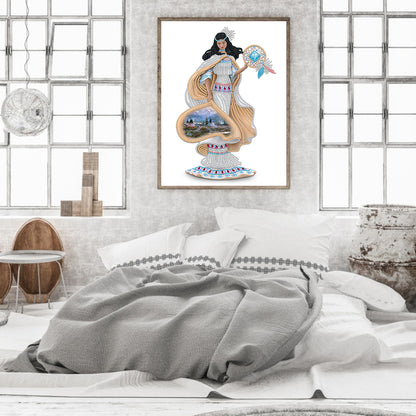 Elegant Lady - Special Shaped Drill Diamond Painting 30*40CM