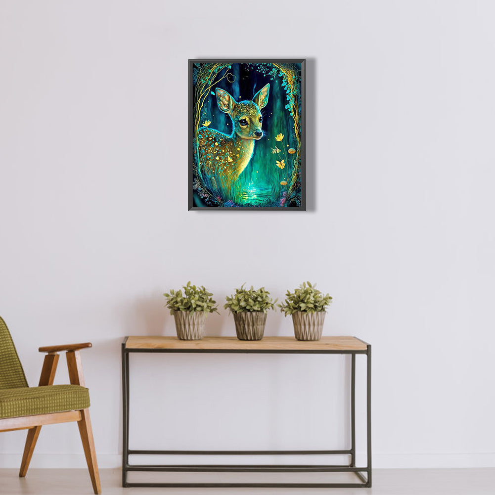 Elk - Full Round Drill Diamond Painting 30*40CM