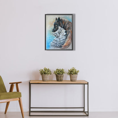 Wolf Nature - Full Round Drill Diamond Painting 30*40CM